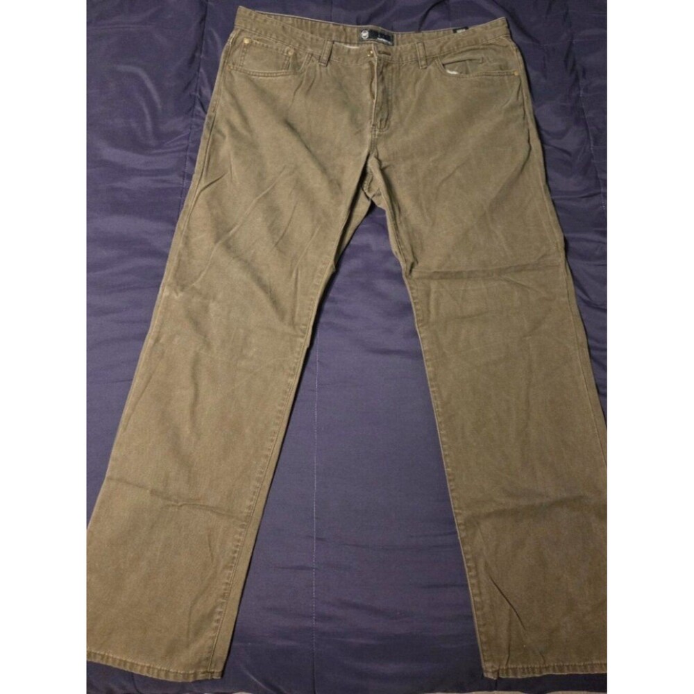MENS WEATHERPROOF DARK GRAY/OLIVE CHINO JEANS 40X32